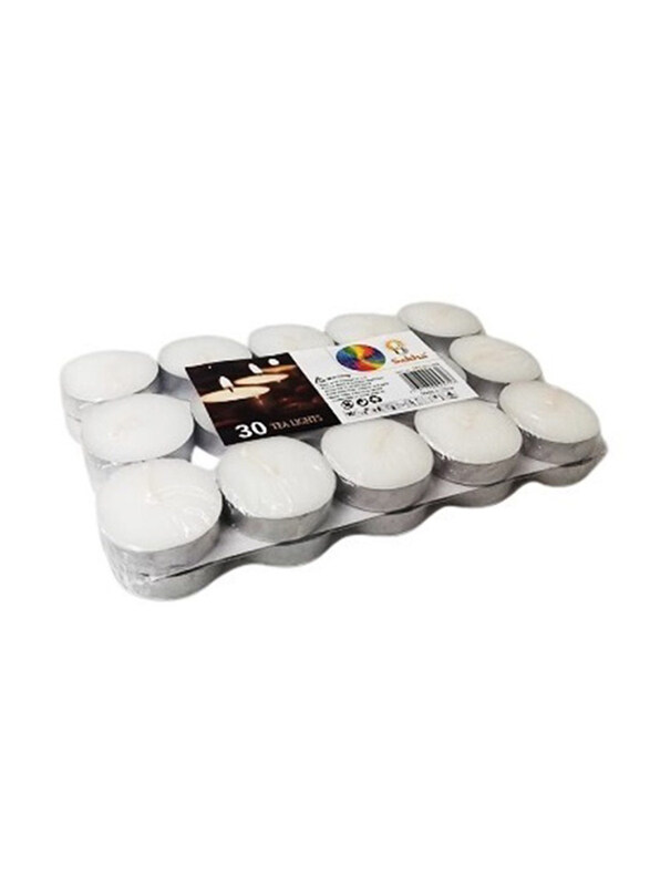 

Danube Home Mercury T-Light Candle, 30 Piece, 10gm, White
