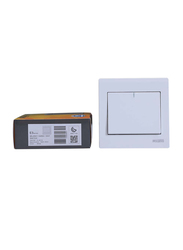 Danube Home Milano 16A 1 Gang 1 Way Switch, White