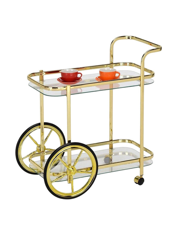 

Danube Home 2-Tier Raven Serving Trolley, Multicolour