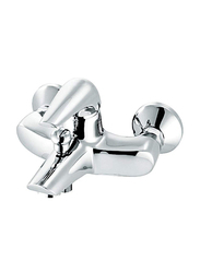 Danube Home Milano Prince Bath and Shower Mixer with Shower Set, 188mm, Silver