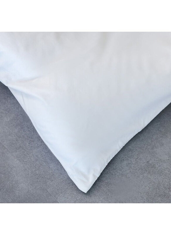 

Danube Home 3-Piece Bliss 144 TC Cotton Duvet Cover Set, 1 Duvet Cover + 2 Pillow Cases, King, White