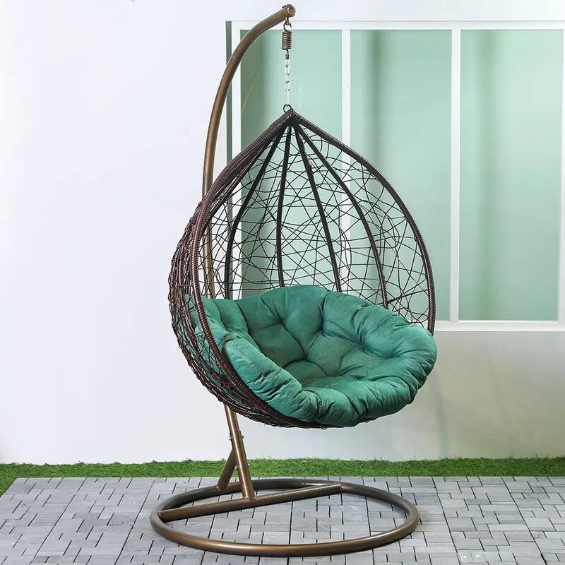 Danube Home Alfa Swing Chair, Green