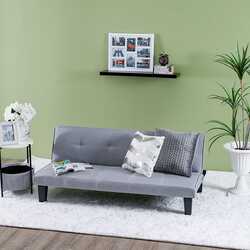 Danube Home Alonzo Fabric Sofabed, Light Grey