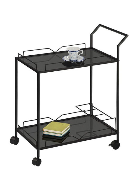 

Danube Home Otto Serving Trolley, Black
