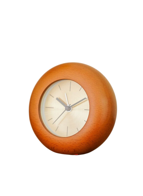

Danube Home Sazwa Wooden Alarm Clock, Brown