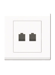 Danube Home Milano Dual Data Outlet Cat-6, White