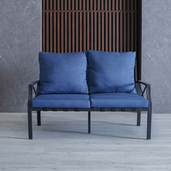 Danube Home Torino 7-Seater Outdoor Sofa Set, 8 Pieces, Blue
