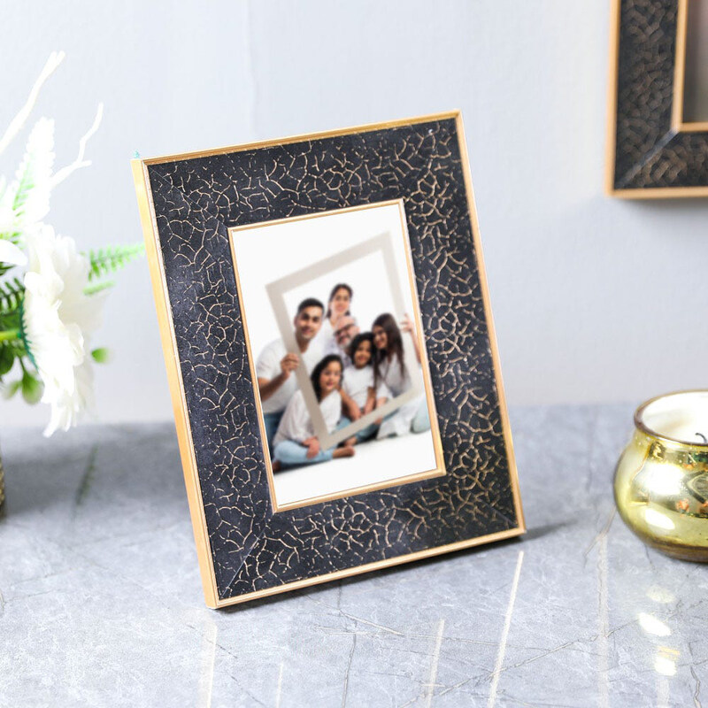 

Danube Home Petite Single Tabletop Photo Frame, 22.92 x 17.84 x 1.52cm, Black