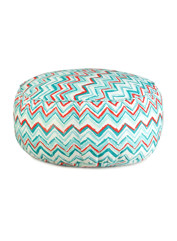 

Danube Home Laronda Arrow Poly Canvas Pouffe, 60 x 60 x 25cm, Blue