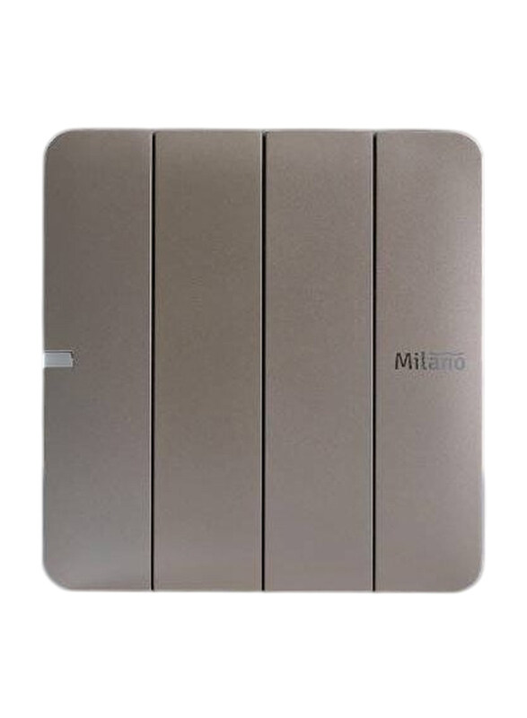 

Danube Home Milano 10A 4 Gang 2 Way Switch, Gold