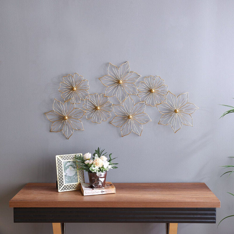 

Danube Home Alayna Lotus Flower Wall Decoration, Gold