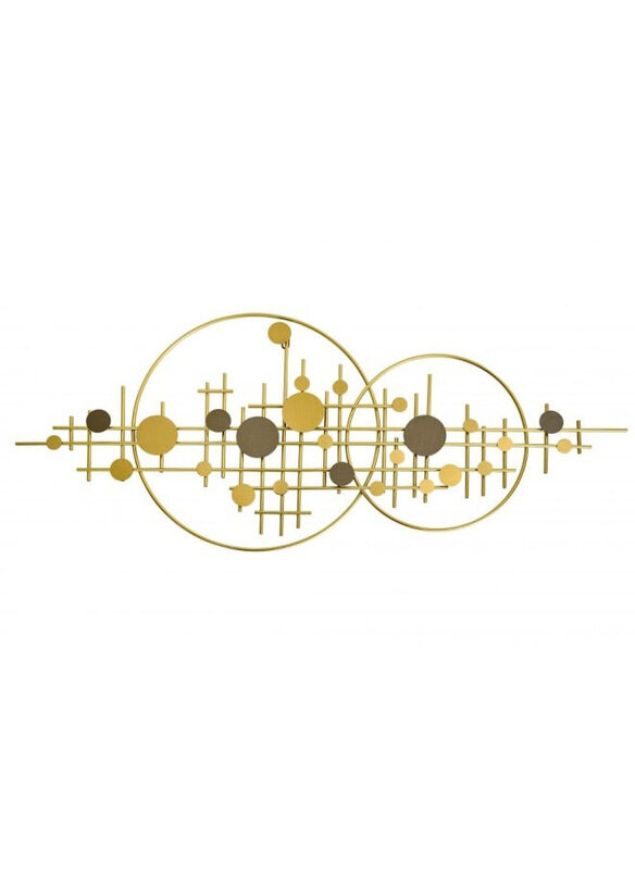 

Danube Home SS24 Stolpa Metal Wall Accent Sculpture, Gold
