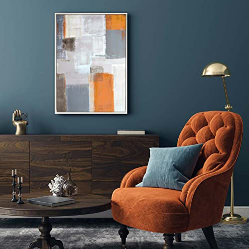 

Danube Home Gallery Square Abstract Art, White