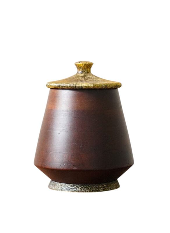 

Danube Home Ahsina Trinket Decorative Jar, Brown