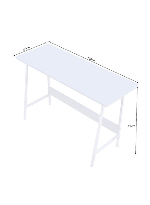 Danube Home Camine Computer Office Desk Workstation, White