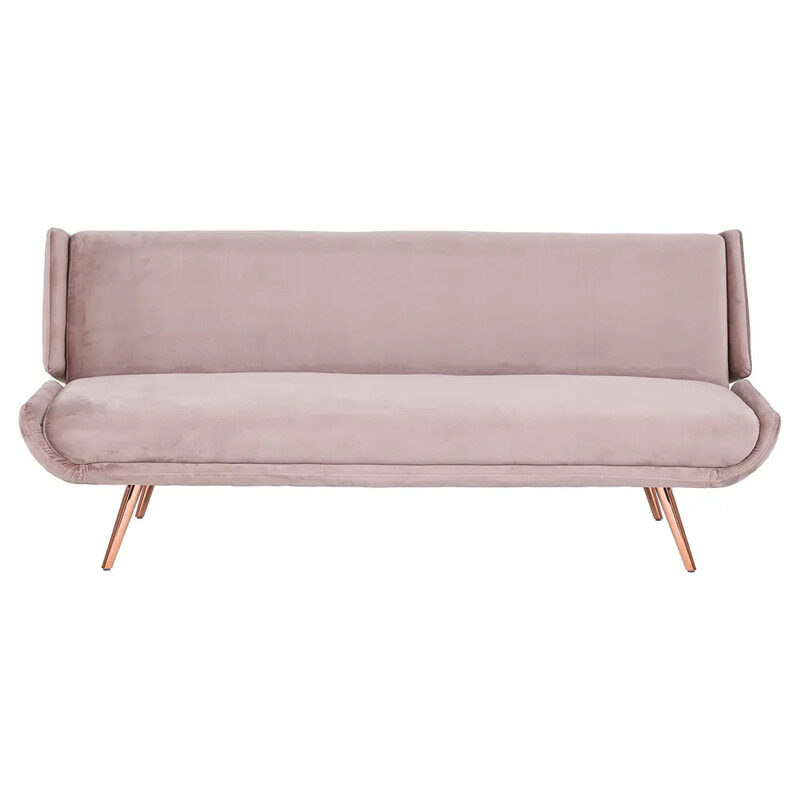 

Danube Home Mertel Fabric Sofa Bed, Peach Velvet