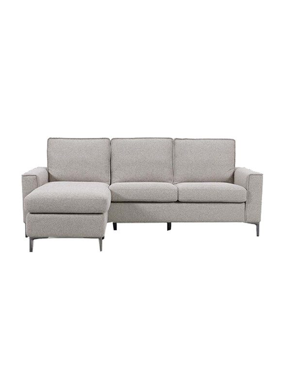 

Danube Home Soderman Reversible Corner Fabric Sofa, Light Grey