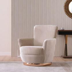 Danube Home Bonita 1 Seater Fabric Sofa, Gold
