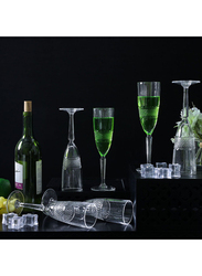 Danube Home 185ml 6-Piece Rcr Brillante Goblet Crystal Glass Set, White
