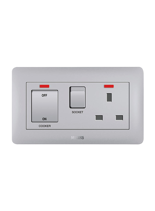 Danube Home Milano 45A Cooker Control Unit Sl Ps, Silver