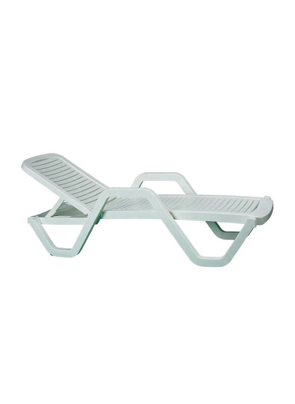 

Danube Home Emily Modern Design Sun Lounger, White