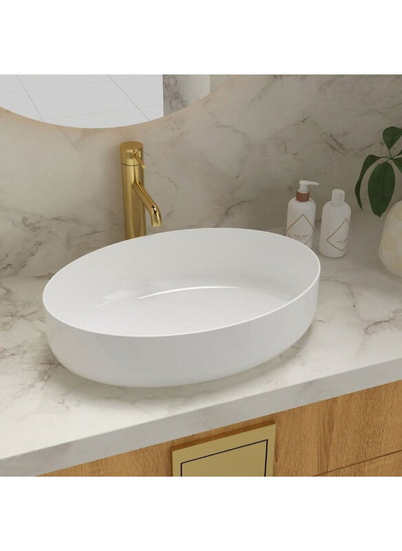 

Danube Home Milano Countertop Art Basin, 8586, White