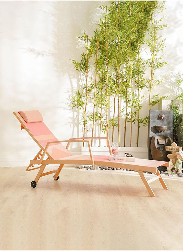 

Danube Home Blossom Sun Lounger, Red