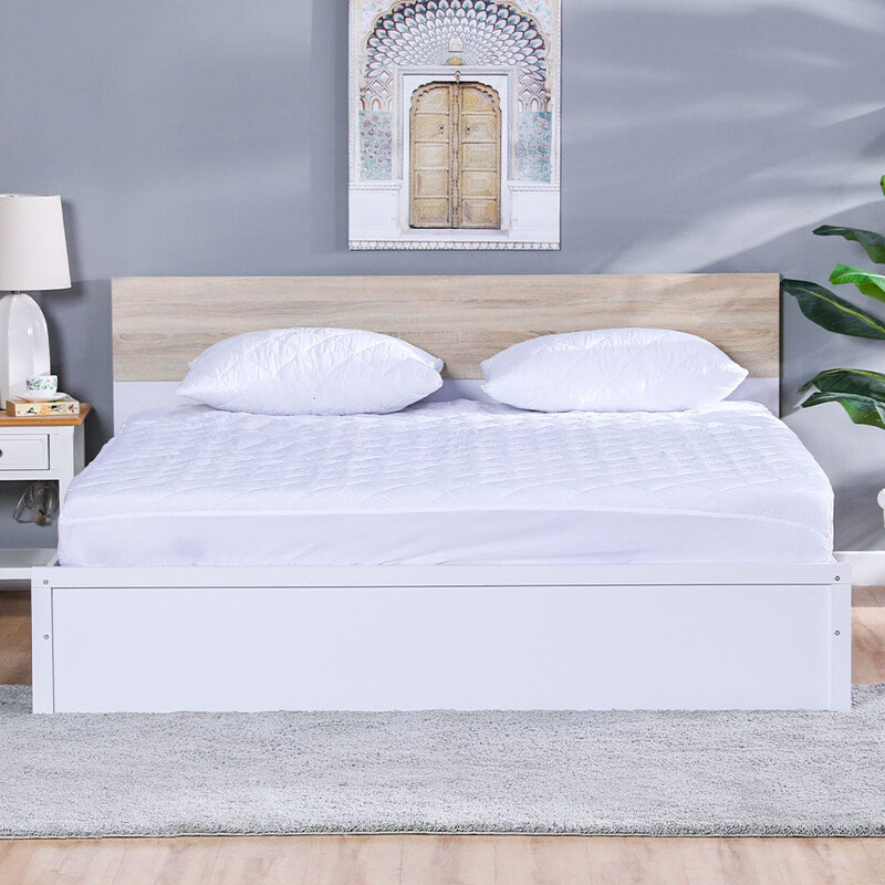 

Danube Home Quilted King Size Mattress Protector, White
