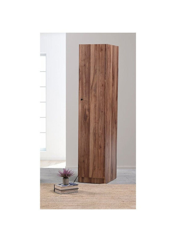 

Danube Home Multipurpose 1-Door Tall Wardrobe with Deep and Thick Panels, Oak