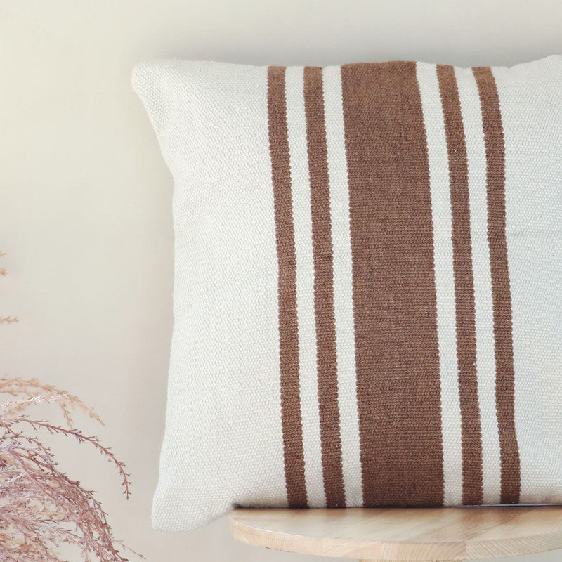 Danube Home Outdoor Woven Cushion, 45 x 45cm, Imperial Stripes
