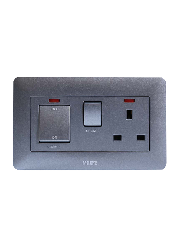 Danube Home Milano 45A Cooker Control Unit Sl Ps, Silver