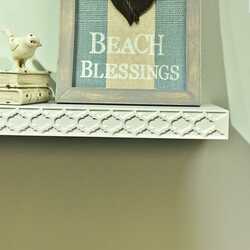 Danube Home Elizabeth Floating Shelf, White