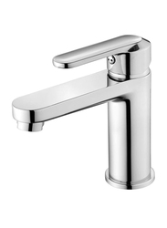 Danube Home Milano Basin Mixer with Pop Up Waste, Pia, Silver