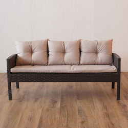 Danube Home Sara 7-Seater Outdoor Sofa Set, 6 Pieces, Beige