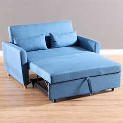 Danube Home Alpha 2 Seater Sofa Bed, Blue