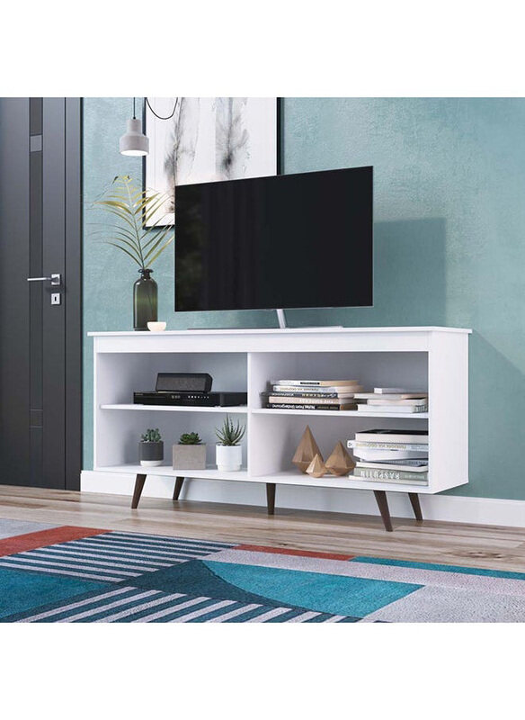 

Danube Home Railey TV Rack From 32 Upto 50 Inch TV Entertainment Modern Design Wall Unit Furniture TV Stand For Living Room Bedroom, White