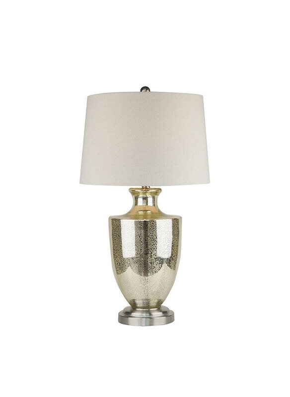 

Danube Home Jonathan Table Lamp Glass Table Lamps Modern Home Decoration For Your Lovely Living Room Dining Room Bedroom, L 40.5 x W 40.5 x H 70cm, Si