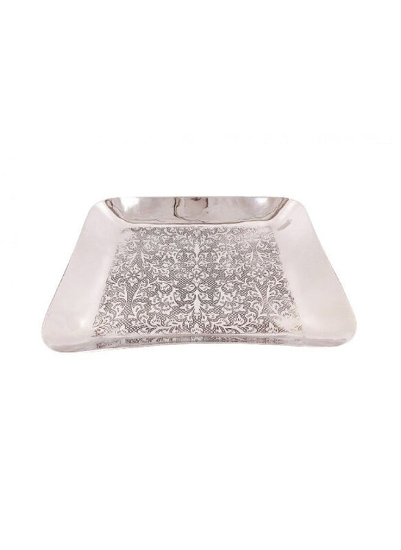 

Avalon Elegant Serving Tray for Food and Drinks, Nickel