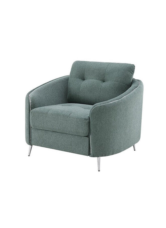 

Danube Home Kruzer 1 Seater Fabric Sofa Accent Chair, Green