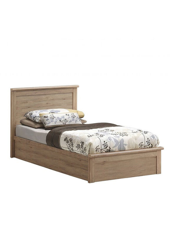 

Danube Home Raymond Sturdy Modern Design Wooden Bed, Single Size, Summer Oak