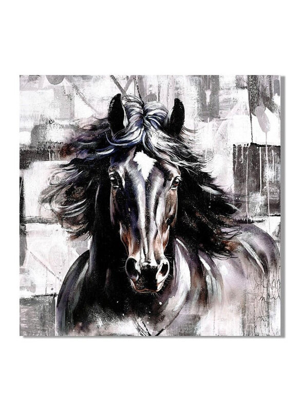 

Danube Home Rabat Equine Horse Canvas Wall Art, Black