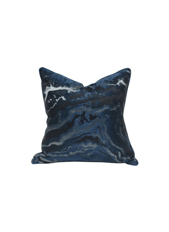 

Danube Home Gleam Cushion Stylish Throw Pillow, Ocean Blue