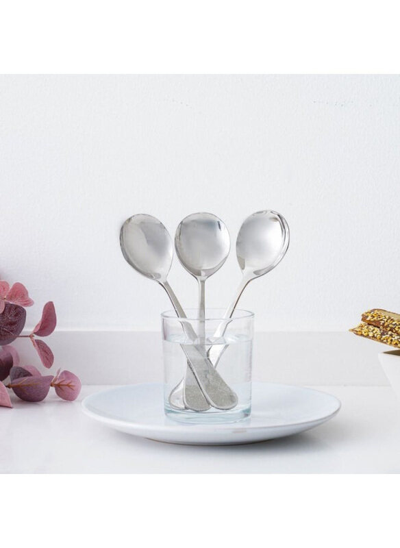 

Danube Home Rosemarry 6-Piece Dinner Spoon, Silver