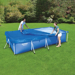 Danube Home Bestway Pool Cover Steel Swimming Pool Cover, Blue