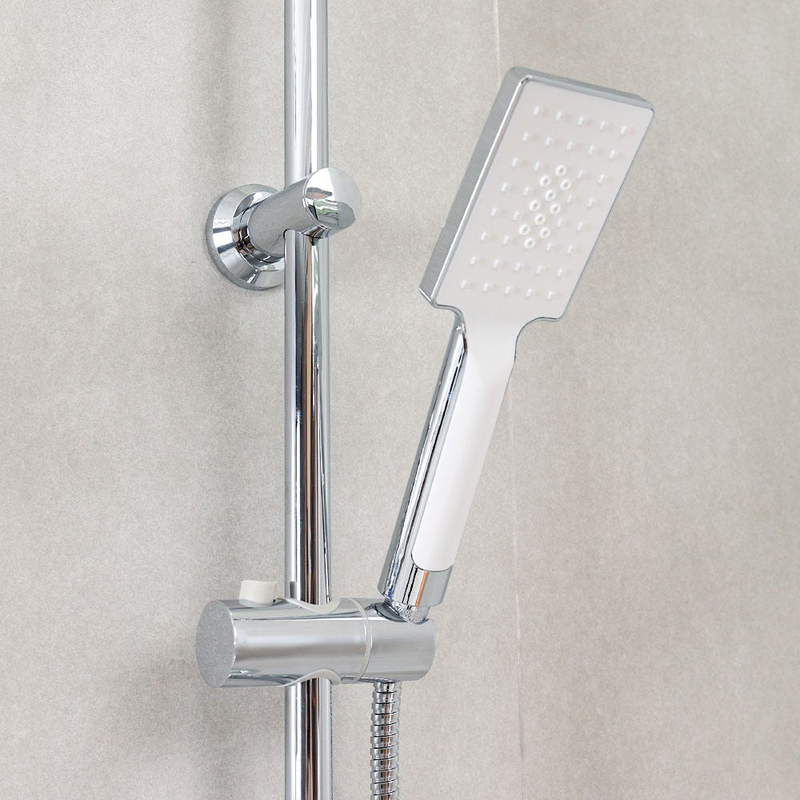 Danube Home Stainless Steel Column Shower for Toilets, Bathroom, Lavatory, Chrome