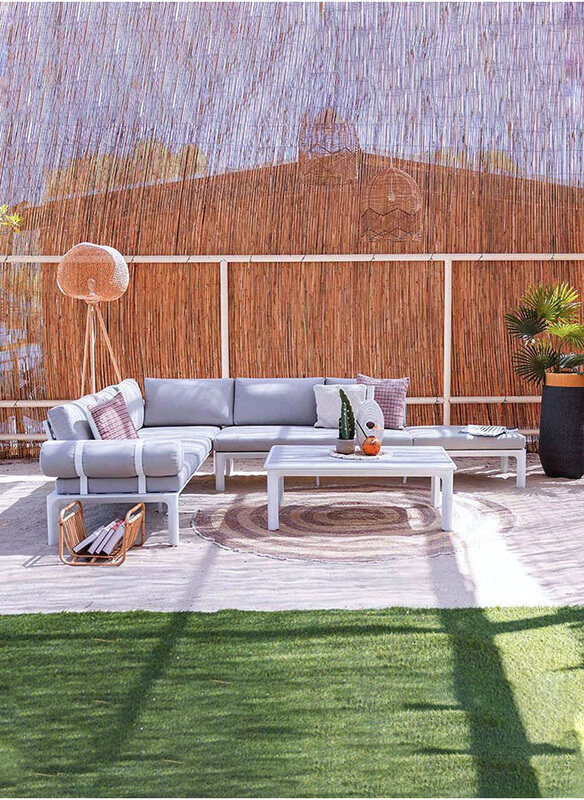 

Danube Home Alexa 6-Seater Corner Sofa Set, Multicolour