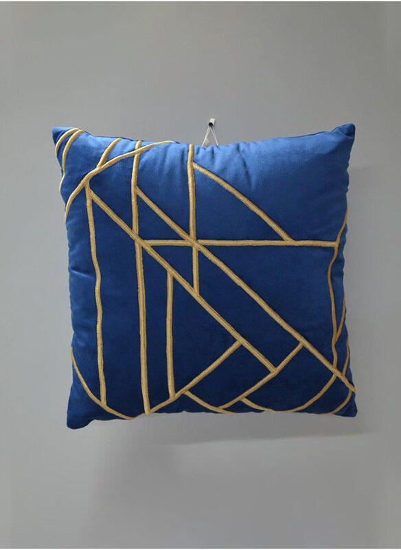 

Danube Home Gleam Luxury Velvet Cushion, Blue
