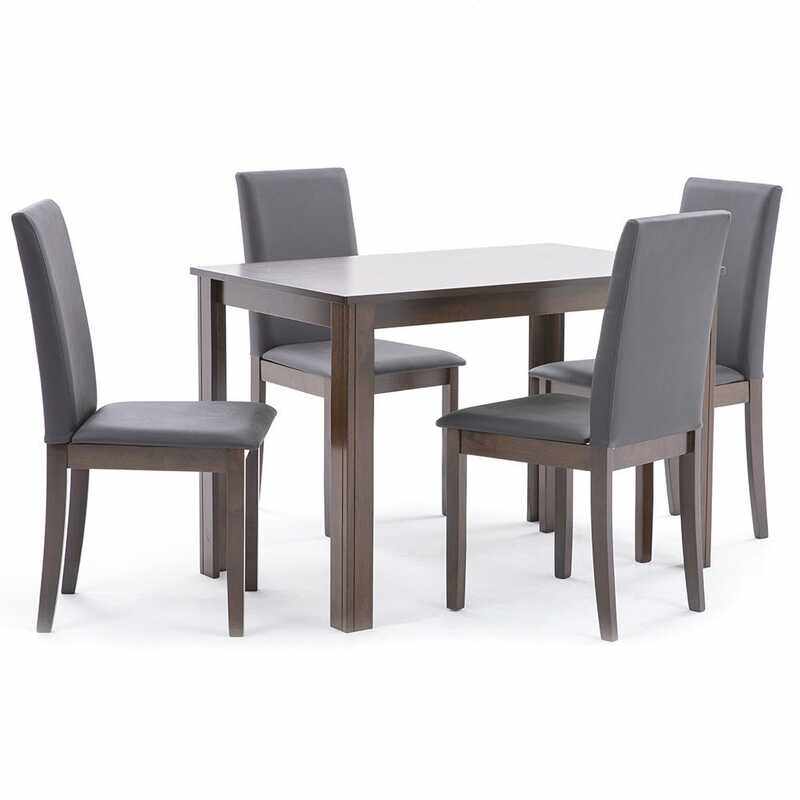 

Danube Home Alana Wooden Dining Set, Brown