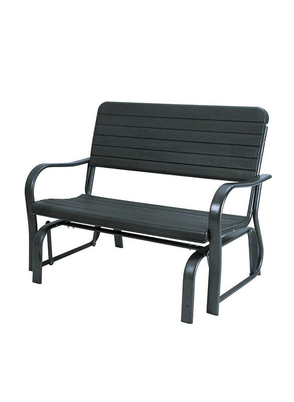 

Danube Home 3-Seater Outdoor Garden Swing Bench Chair, Black