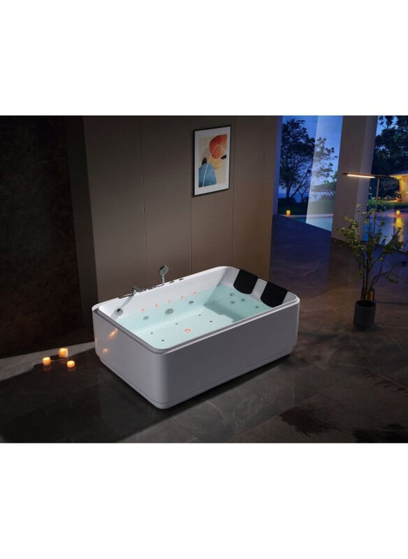 

Milano Concept Plus Massage Bathtub with Digital Panel, White